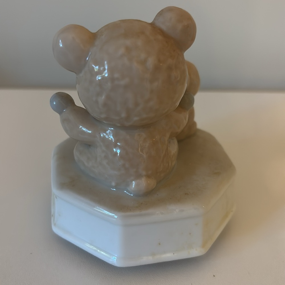 Vintage Otagiri Teddy Bear Drum Porcelain Music Box Children's Marching Song - Picture 7 of 10